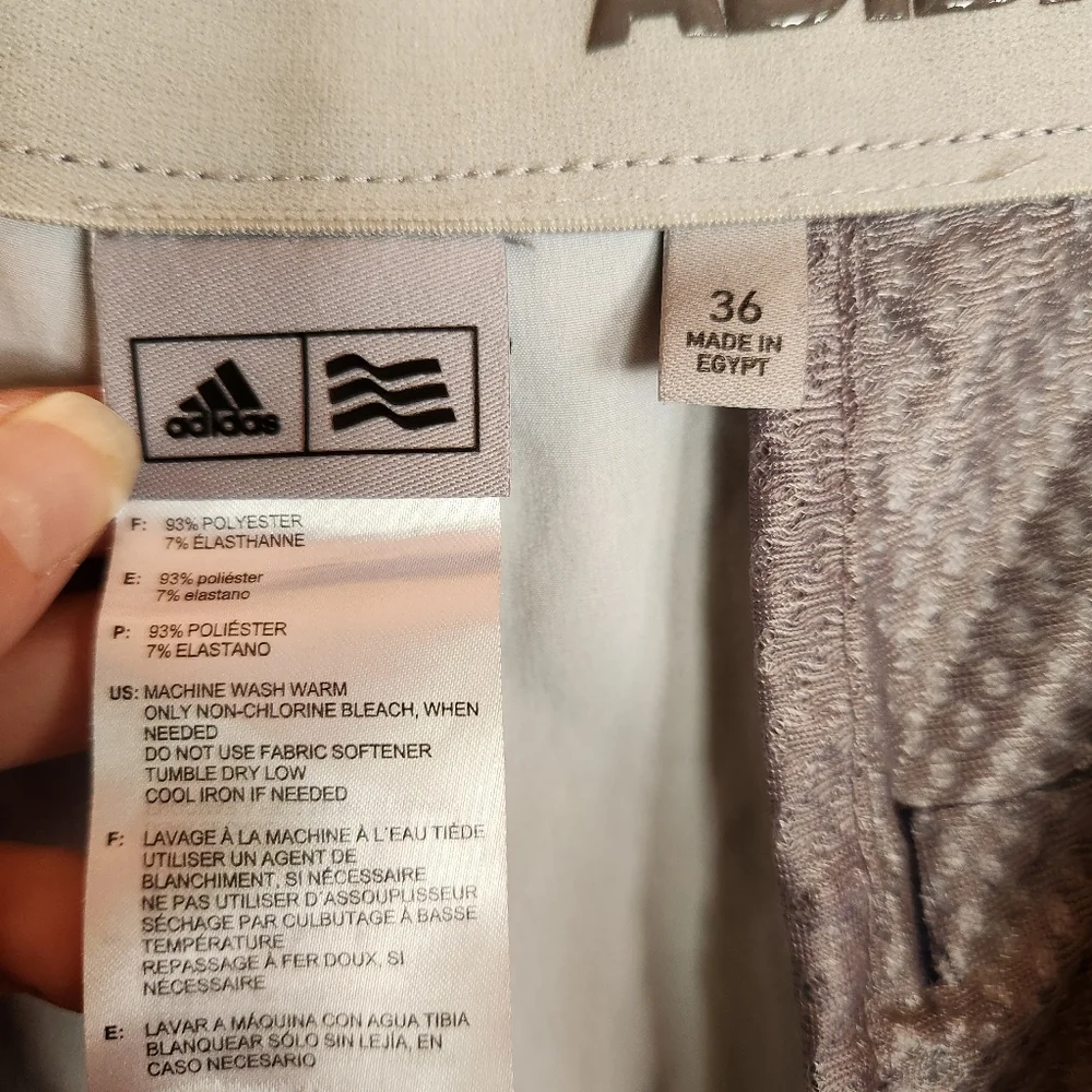 Adidas Ultimate 365 4Way Stretch Golf Short Adi Allover Print Blue Breathable 36